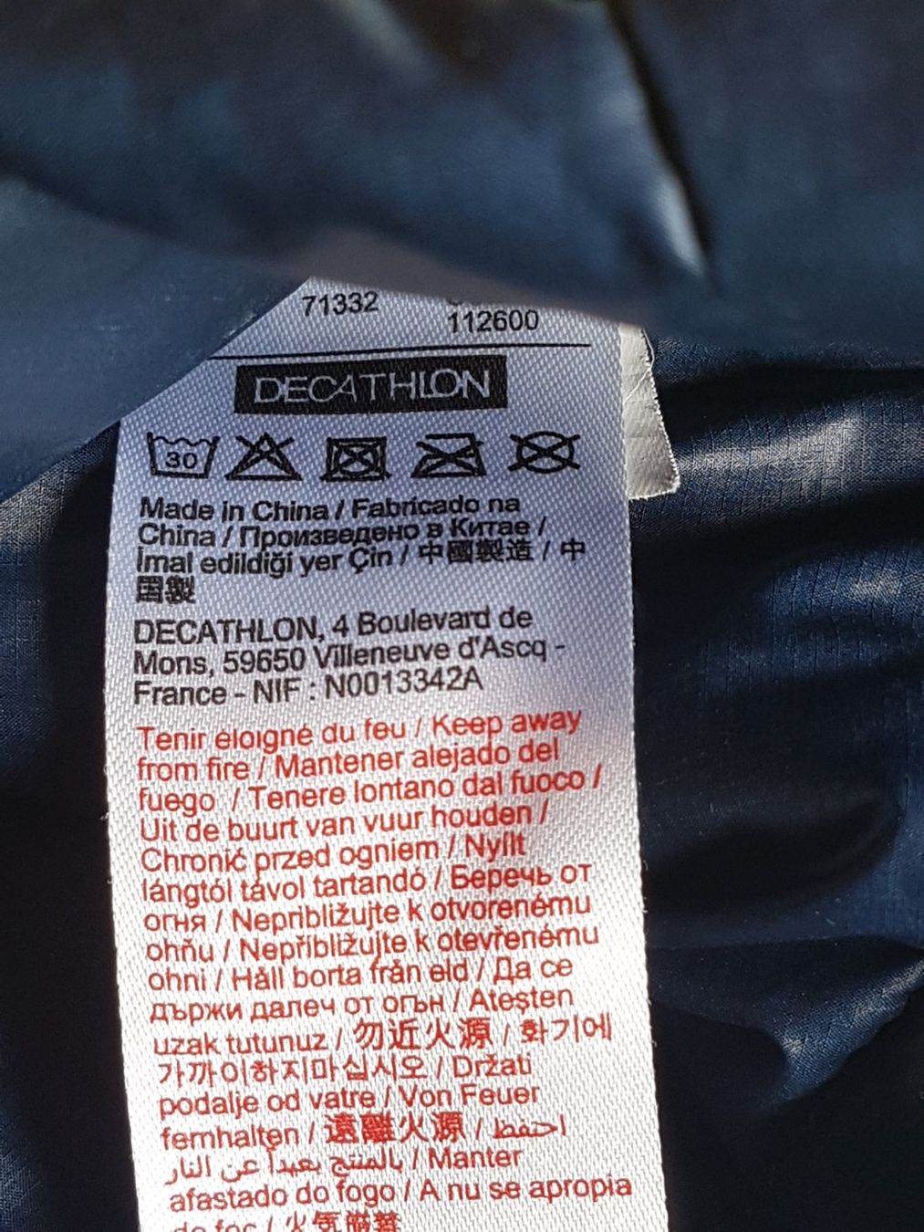 Decathlon Giacche: Veste taille L marque Decathlon – Usato da Villiers venduto da san_jn5w 6