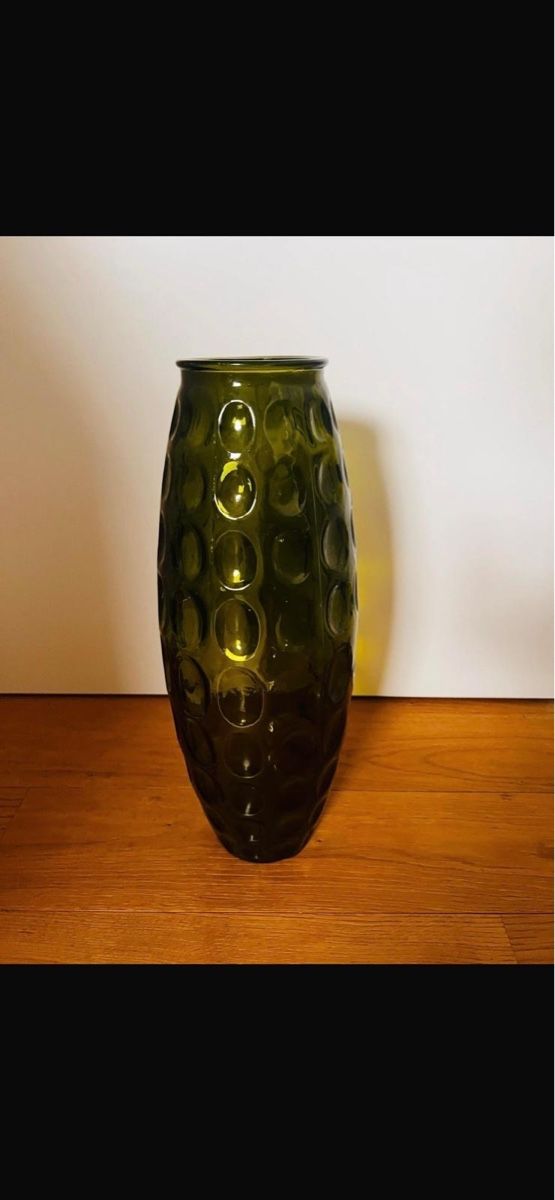 Vasi & Recipienti: Olivgrüne Vase mit Bubbles - Vintage Herbstdeko! – Usato da Spiez venduto da hp1_rz2q