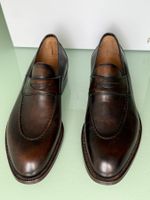 SUTOR MANTELLASSI Handgemacht Braun Loafers Schuhe 41 NEUE