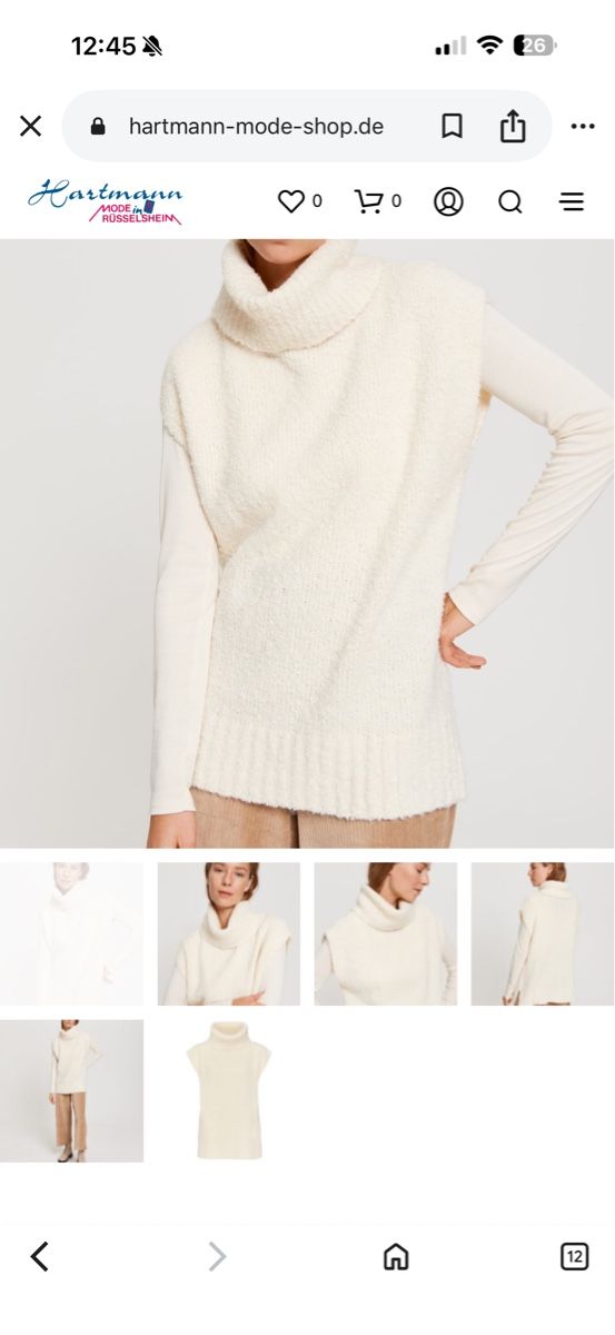 Opus Pulls & Sweat-shirts: OPUS Pullunder Palwasha creme weiss Winter Pullover Gr. 38 – D'occasion à Staad SG par Chirrari 1