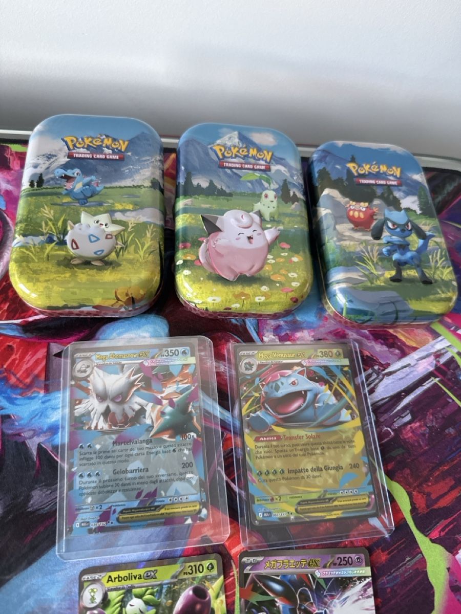 Pokémon Carte collezionabili: 3 Mini Tin Pokemon e 4 Carte – Usato da Balerna venduto da nic_s7dt 2