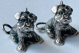 2x Silber-Anhänger Hund ( Schnauzer) 925 H , 29.9 g.