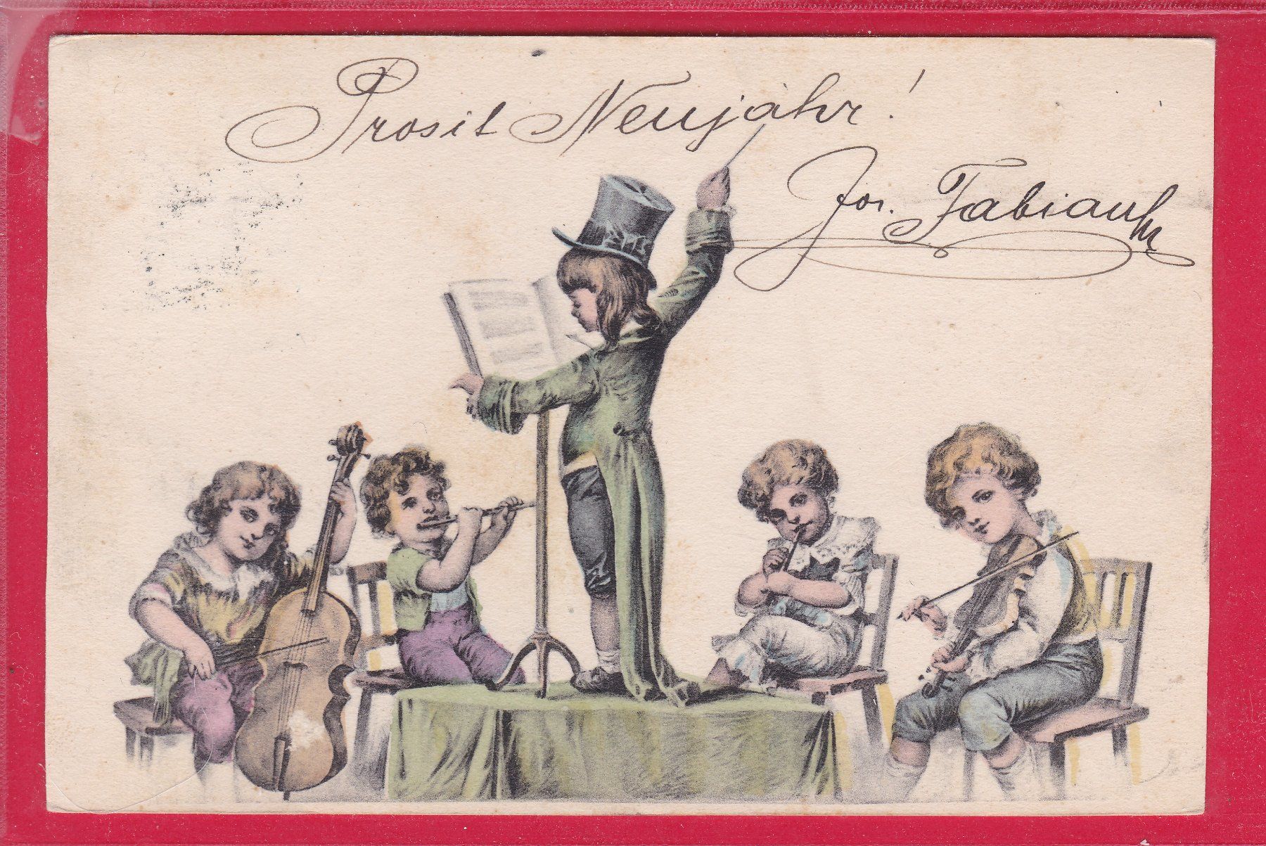 Cartes postales: PROSIT NEUJAHR, 30.12.1903 – D'occasion à Oberrieden par Gebirgsstelze