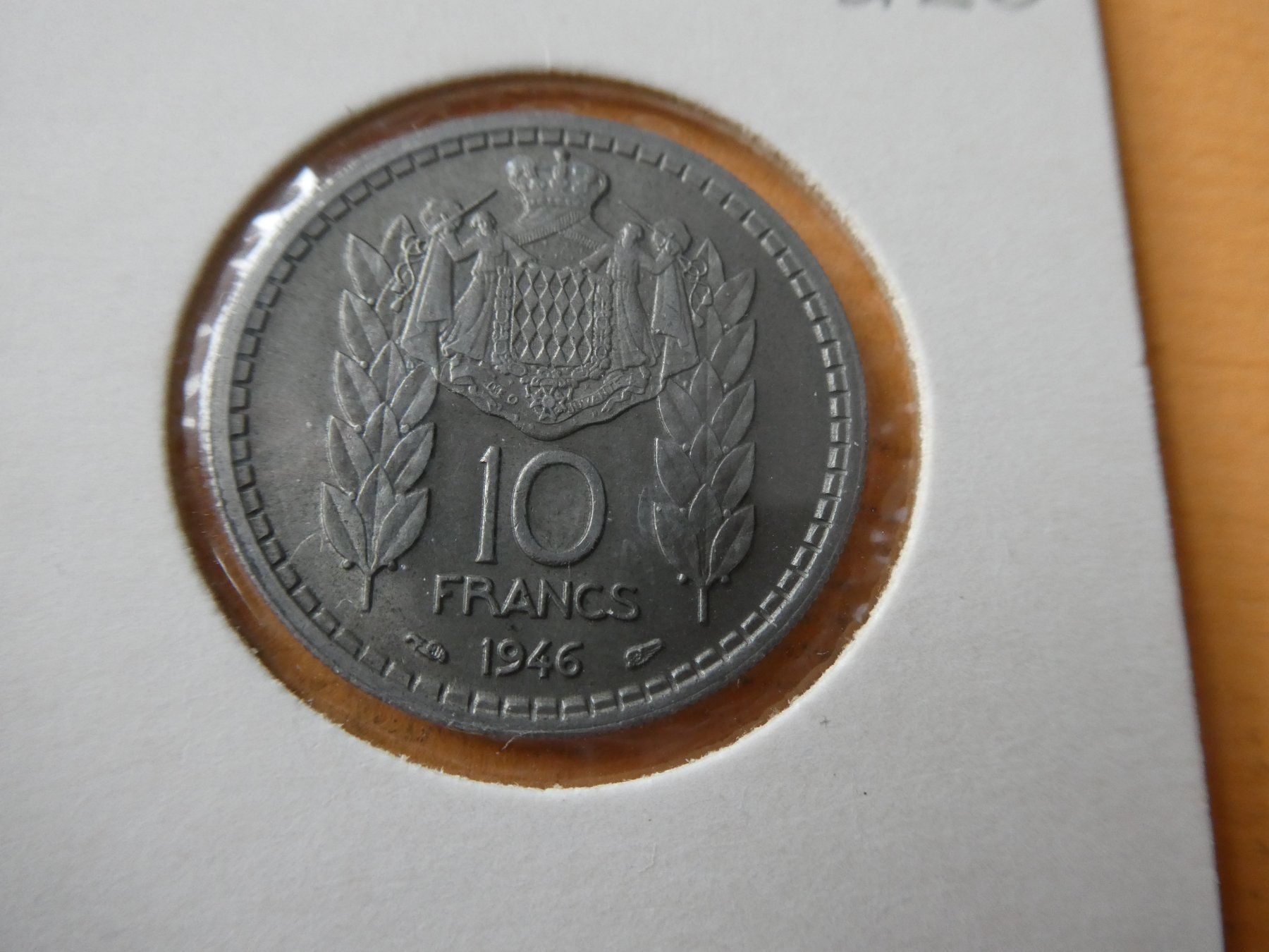 Tutti le monete: Monaco 1946, 10 Francs   -unz – Usato da Hinterforst venduto da Rohusri 1