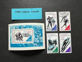 DDR Olympia Winter Calgary 1988 gest  (E944)