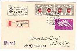 Lettre recom. de Lugano BPA A517 pour Zürich le 29.VII.50