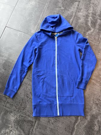 Blauer Kapuzenpullover, Gr. 170, Übergangsjacke