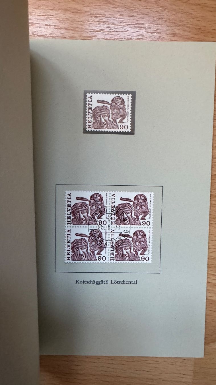 Alle Briefmarken: PTT Briefmarkenbüchlein / Volksbräuche – Gebraucht aus Landschlacht von Rtra 9