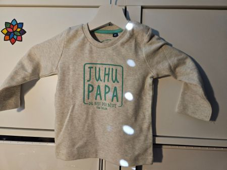 Baby T-shirt Juhu Papa/ Tom Tailor Gr.80