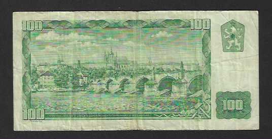 Banknoten: Cekoslavakia  100  Korun  1961  Gebraucht – Gebraucht aus Gordola von coinsandnotes 1