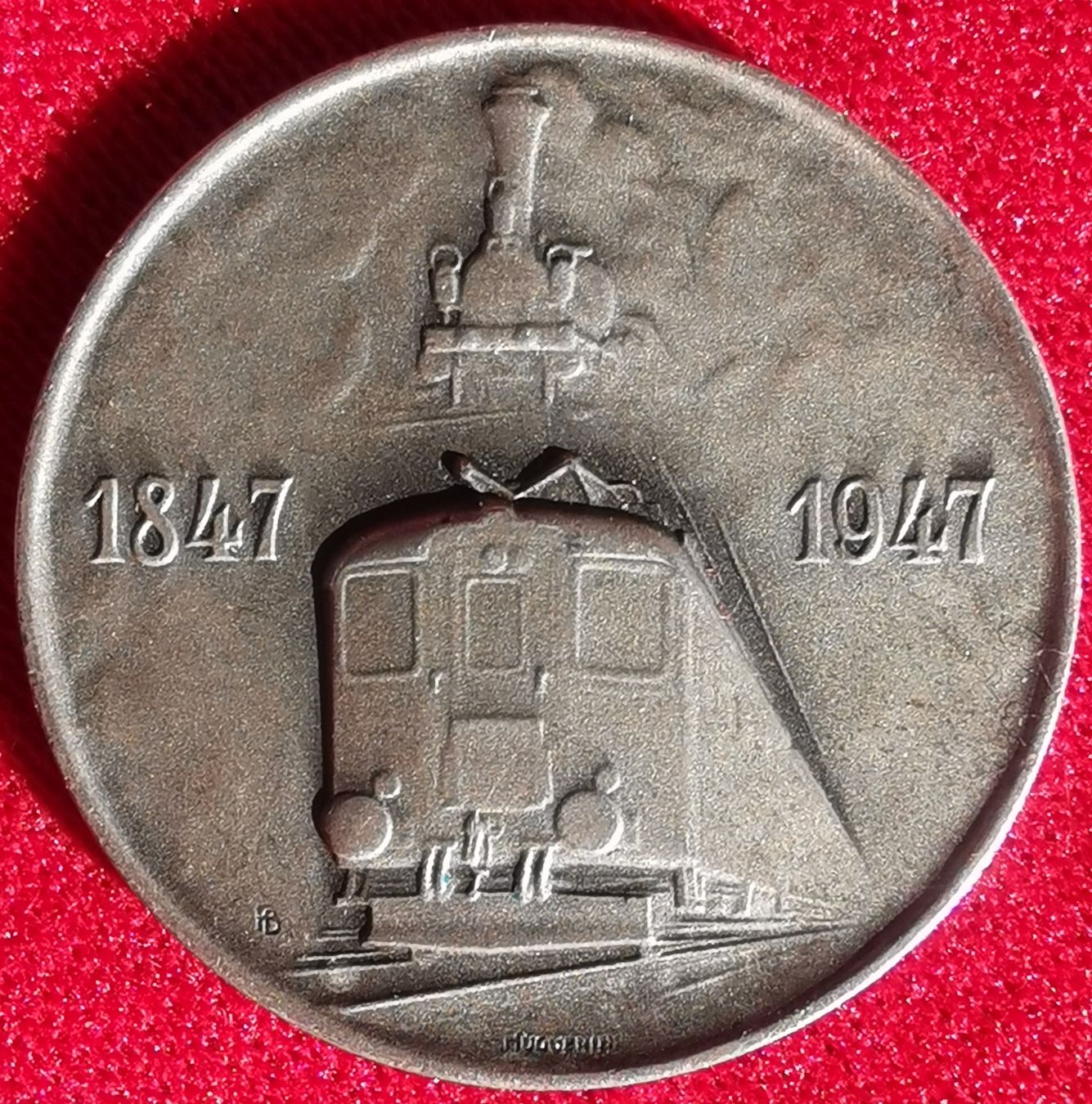 Medaglie: 100 Jahre Schweizer Eisenbahn 1847 - 1947 Silber – Usato da Küssnacht am Rigi venduto da Gold_und_mehr 1