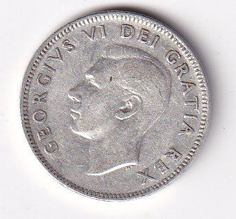 Tutti le monete: Kanada 25 cents 1949 – Usato da Neuchâtel venduto da karlpierrino 1