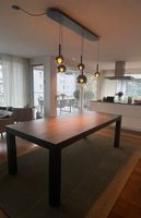 Esstisch Teakholz, bemalt – 2.20 × 1.05 m (von Redbox Zürich