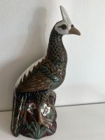 Vintage Pfau Keramik Skulptur Höhe 82cm Dekoration %SALE%  