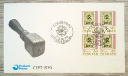 TR69 Enveloppe + Timbre Îles Féroé 1979