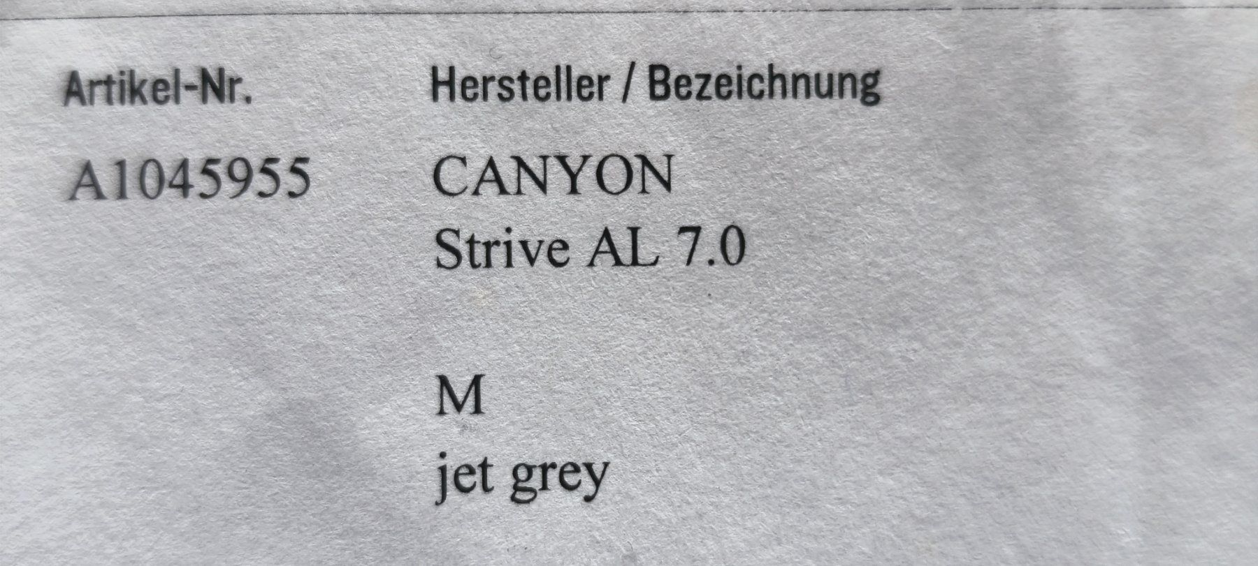 Canyon Biciclette: CANYON Strive AL 7.0 - Grösse "M" jet grey – Usato da Pfeffikon LU venduto da LauLauDive 9