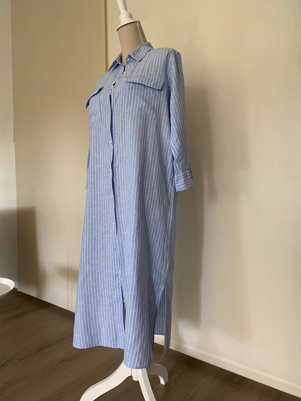 H&M Vestiti: Robe chemise lin et coton taille 34 – Nuovo (secondo la descrizione) da Gland venduto da TallyEva 5