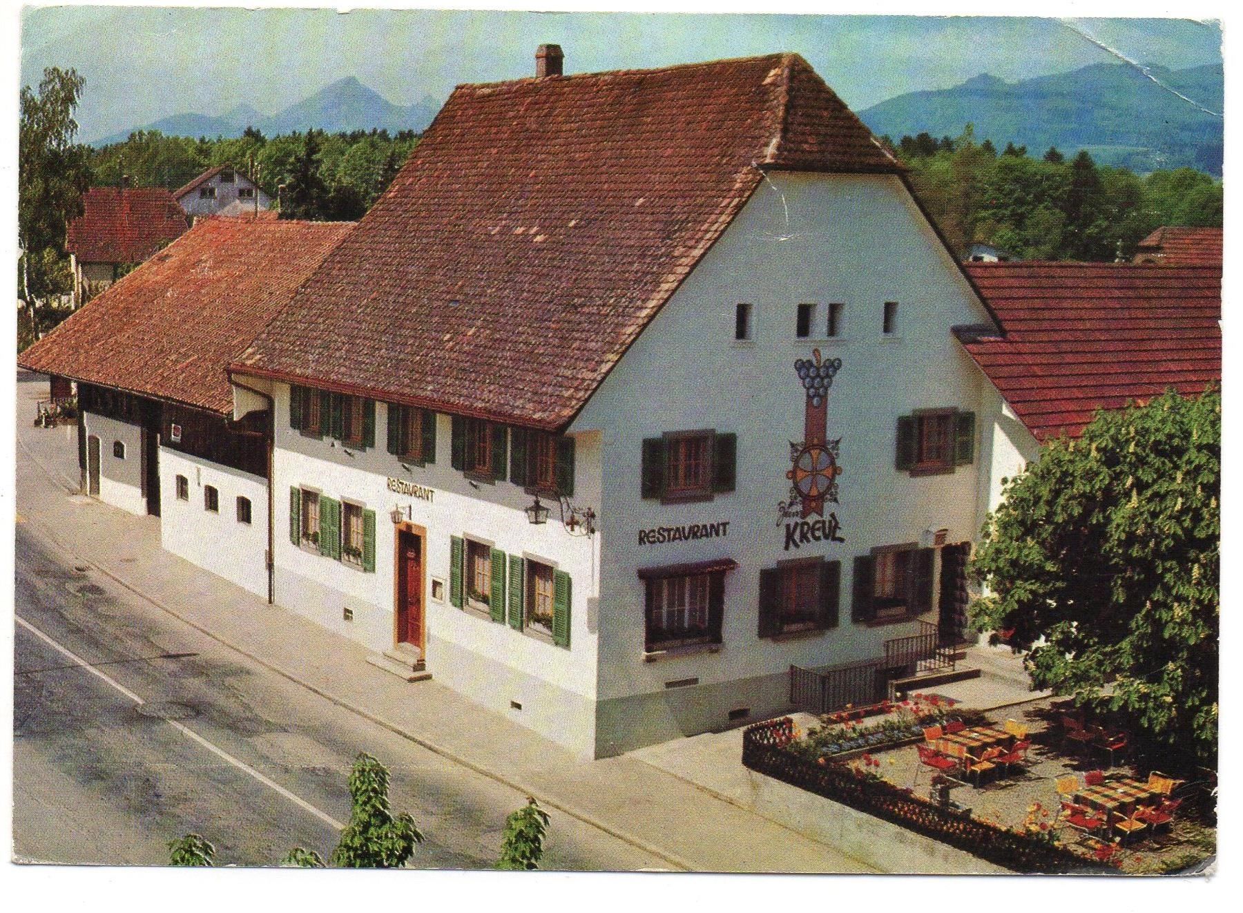 Cartoline postali: OBERGÖSGEN Restaurant Kreuz – Usato da Jona venduto da philajona