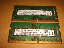 2 stück 8gb ddr4 2400 RAM für Laptop.
