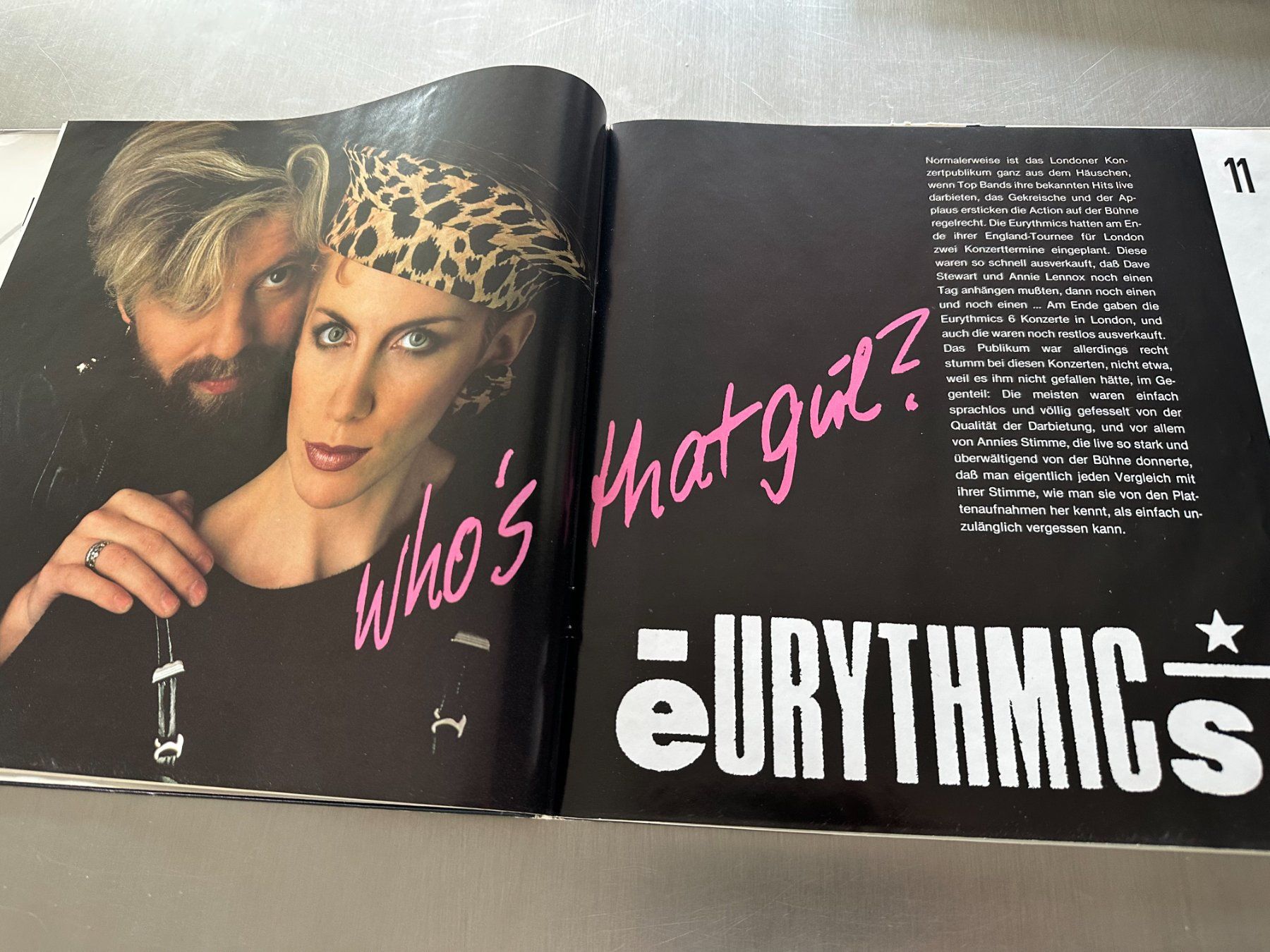 Dischi in vinile: DEBUT LP / ZEITSCHRIFT AUSGABE 3 - EURYTHMICS - SIMPLE MINDS – Usato da Sion venduto da jaipur1401 4