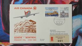 CL36 Enveloppe + Timbre Suisse - Theme Aviation 1984