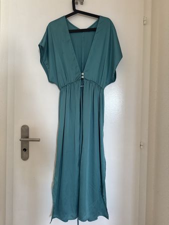 Silky Beach Swimsuit Cover Up - Maxi length