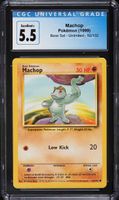1999 Pokemon Base Set Machop #52 CGC 5.5 EX+