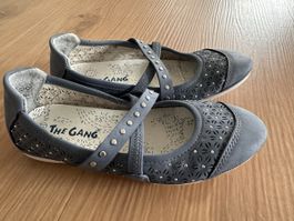 Mädchen Ballerinas grau/blau Grösse 31 THE GANG