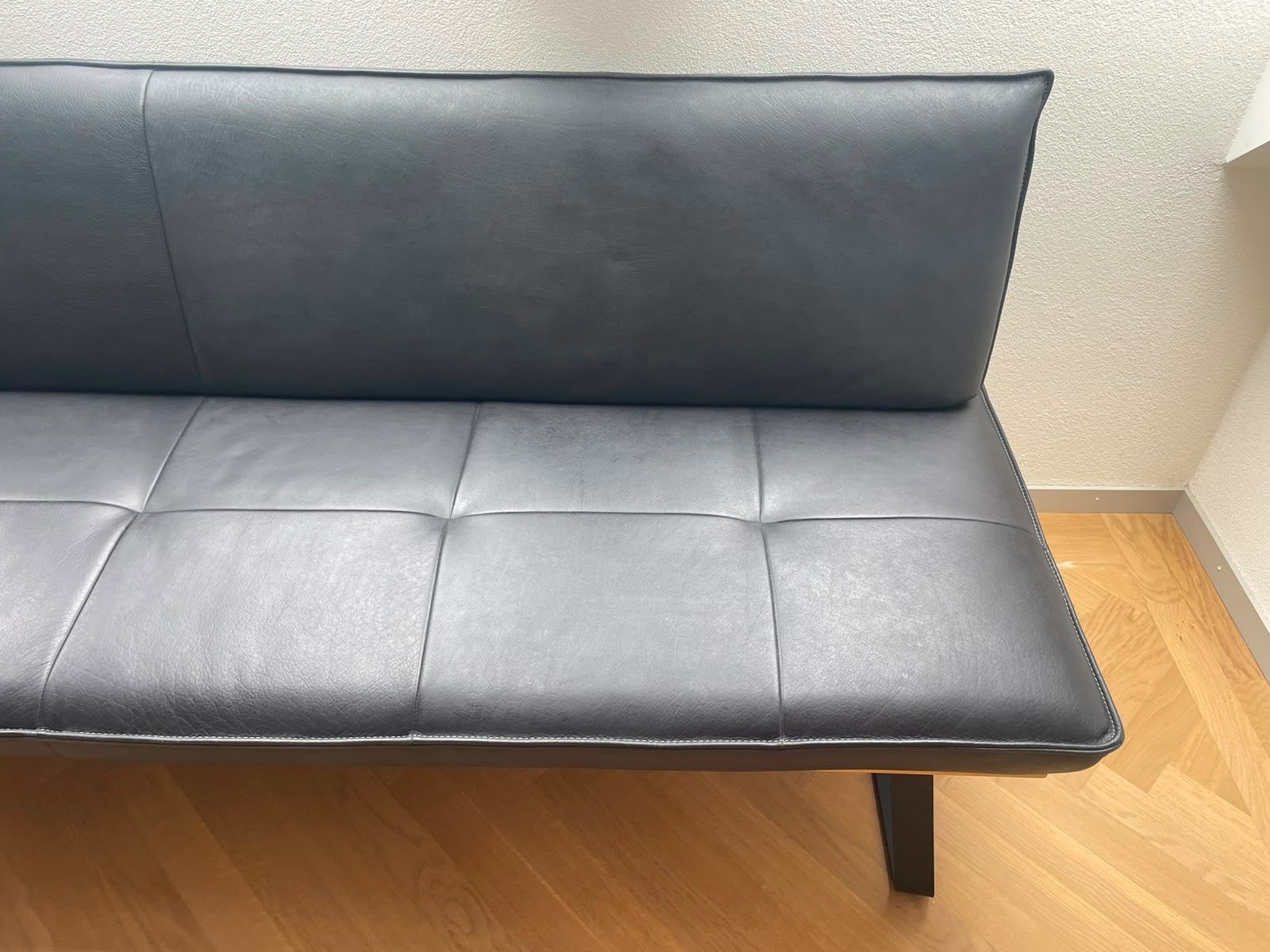 Panchine: Sitzbank Echtleder Anthrazit & Eichenholz, Esszimmerbank – Usato da Zürich venduto da chr_sht7 3