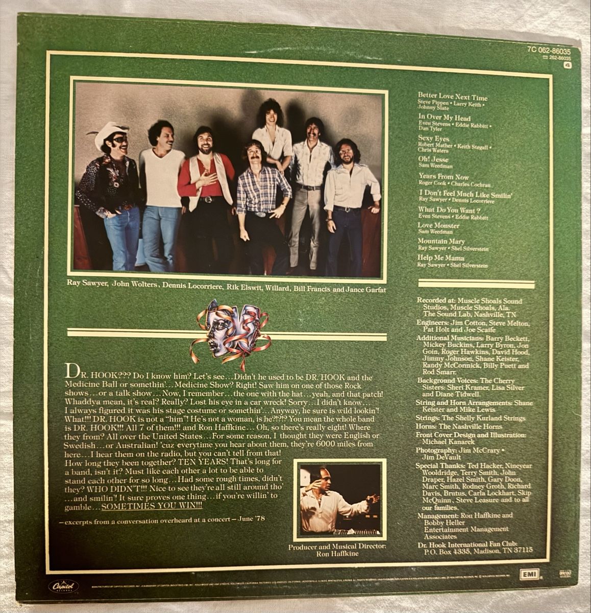 Schallplatten: Dr. Hook Sometimes You Win LP Vinyl Schallplatte – Gebraucht aus Goldach von Donpancho 1