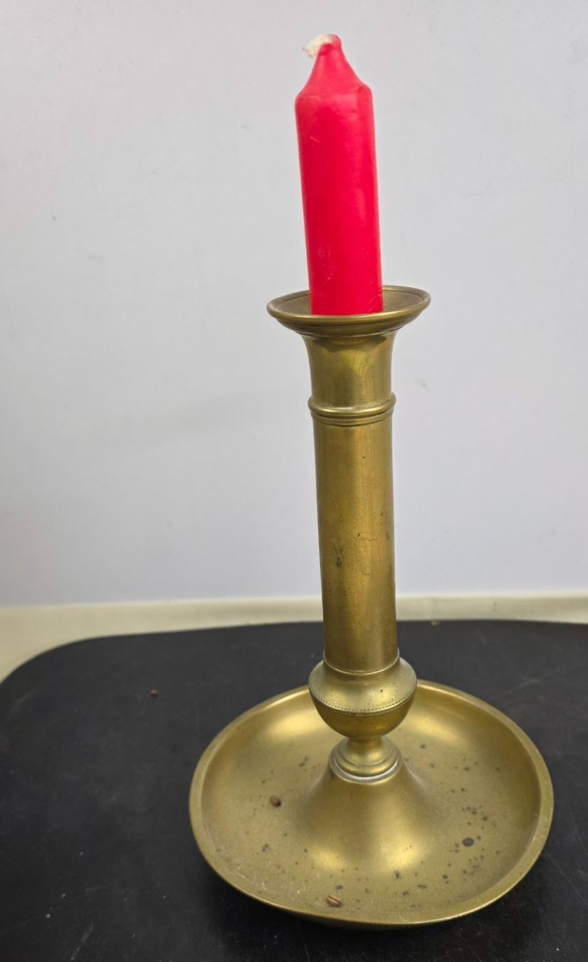 Bougeoirs: Messing-Kerzenständer mit Schiebemechanismus (19./20 Jh. – D'occasion à Flums par Flumsantik 3