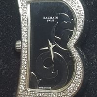 Balmain Damenuhr mit Diamanten Weiss Leder Swiss Made