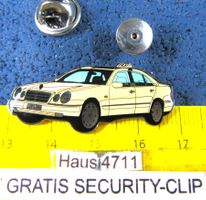 MERCEDES TAXI GELB FOLIERT AUTO PIN GLASIERT SECURITY-CLIP