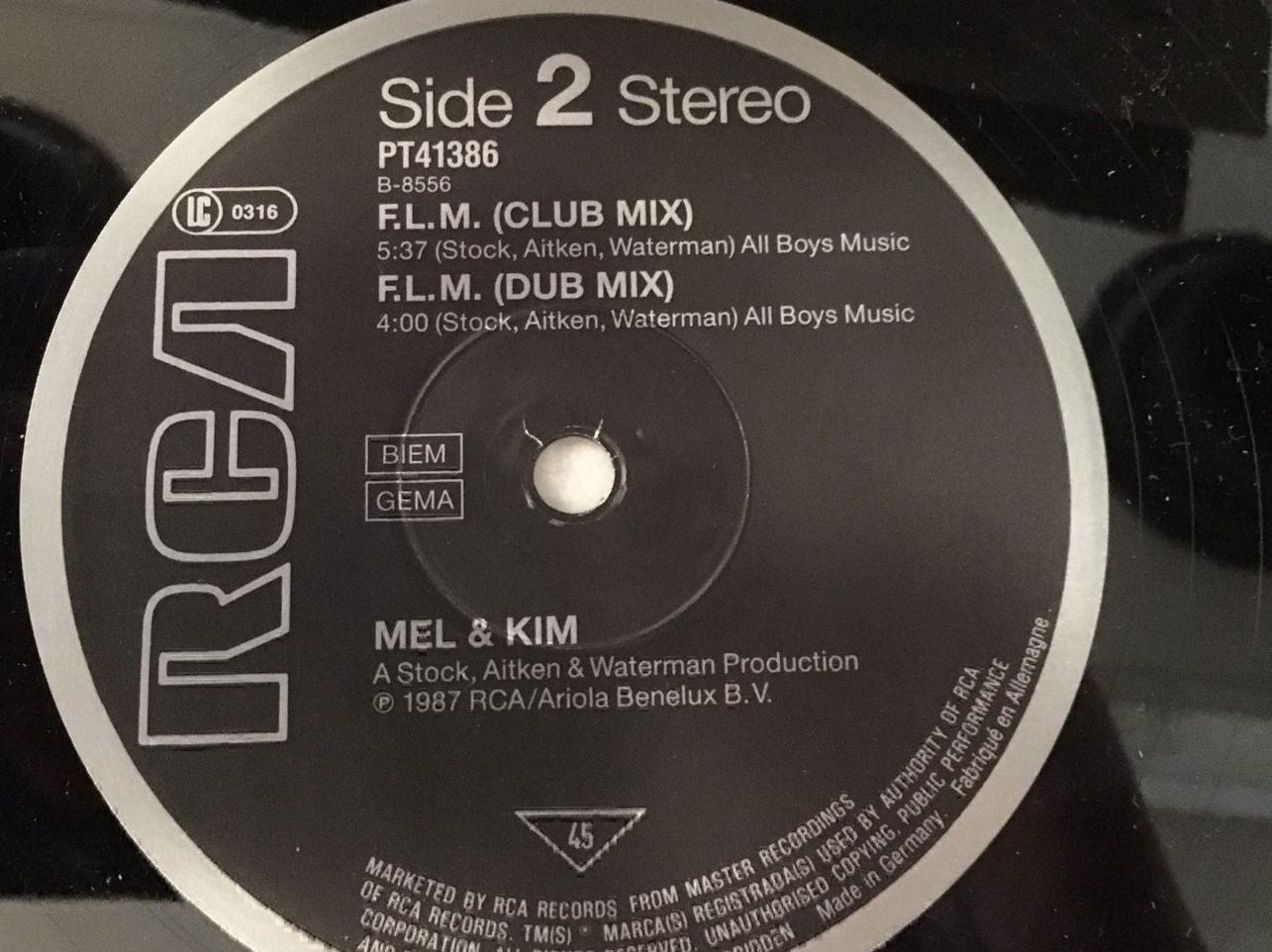 Schallplatten: MEL & KIM - F.L.M. - 33 Tours – Gebraucht aus Bussigny von vinyl-pas-cher 3