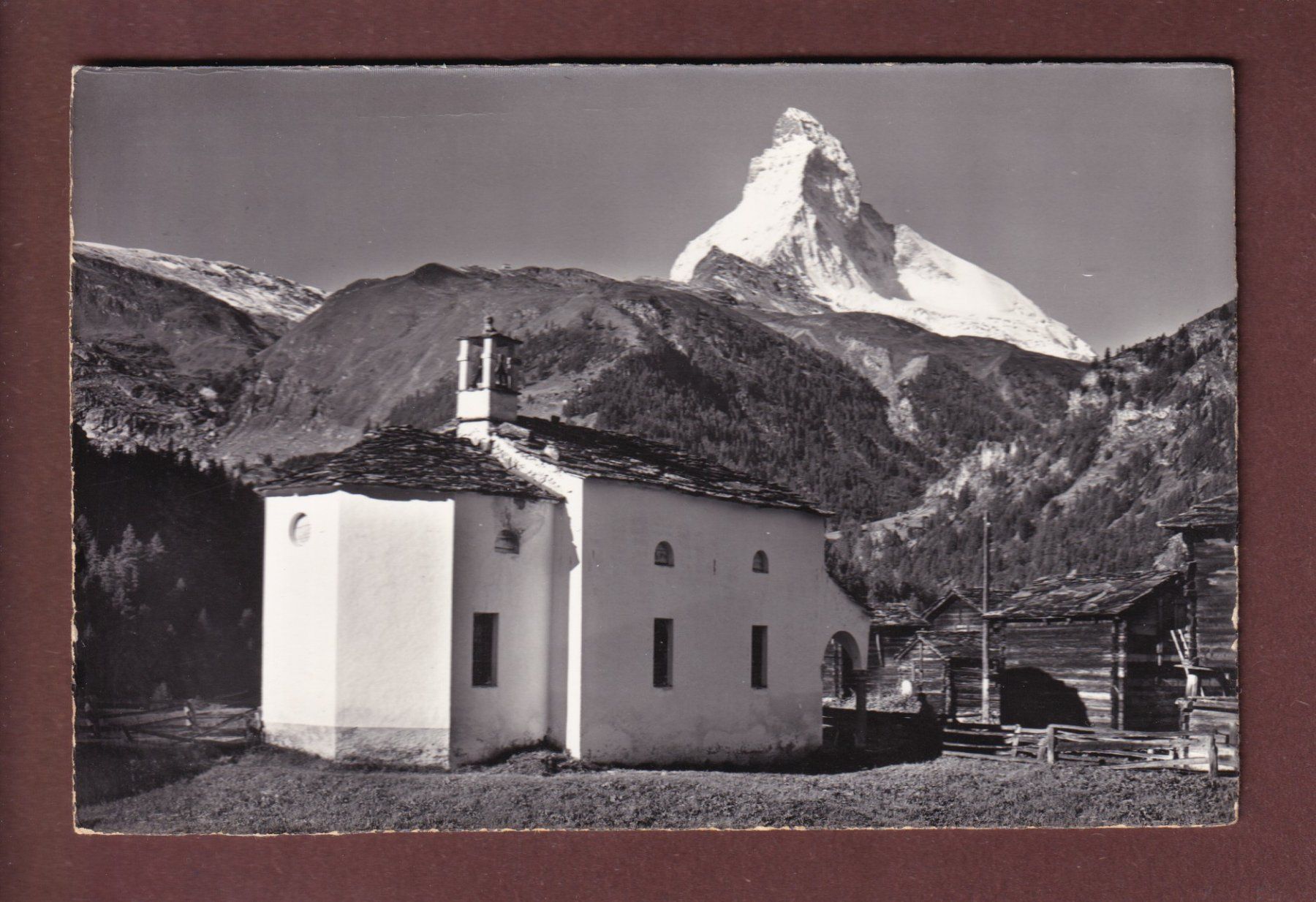 Cartoline postali: Zermatt - WINKELMATTEN - Matterhorn - 1963 – Usato da Pully venduto da nicecards-shop