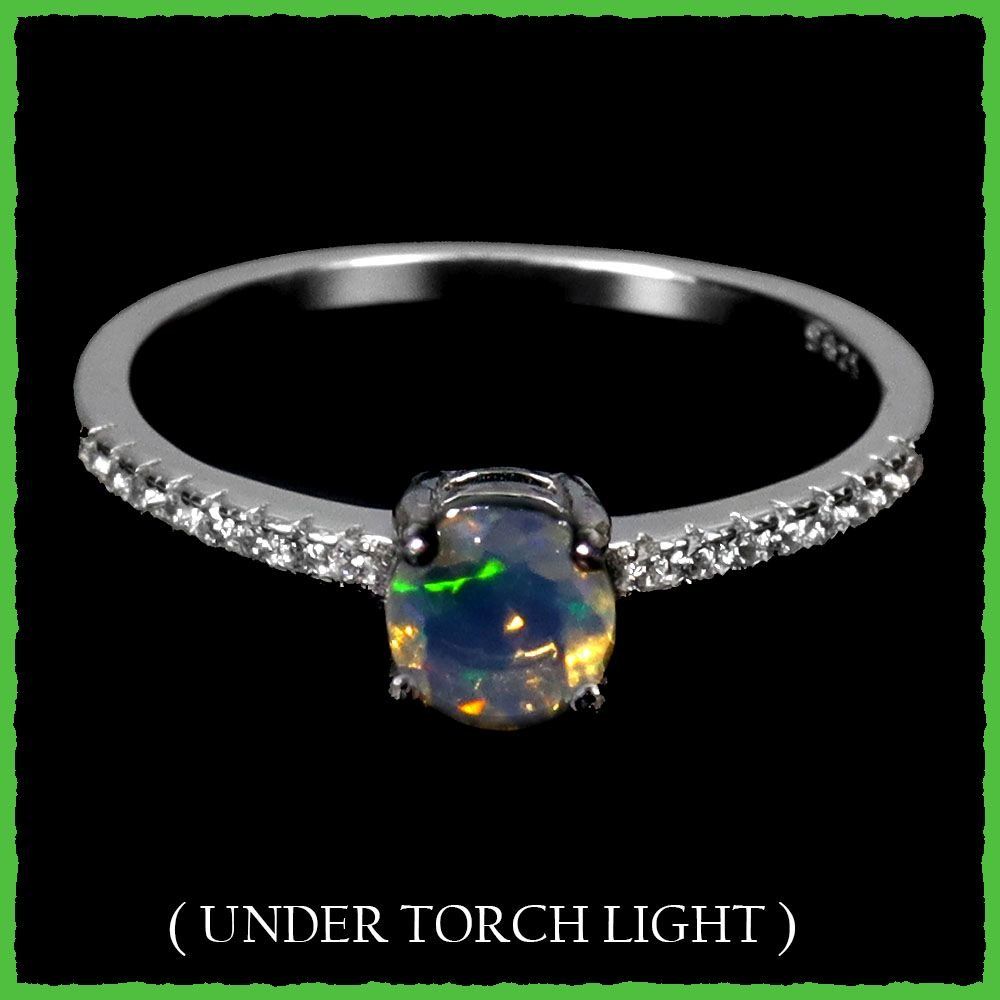 Anelli: Äthiopischer Opal Ringe 925 Silber – Nuovo e nell'imballaggio originale da Oberglatt ZH venduto da Goldfee1