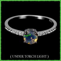 Äthiopischer Opal Ringe 925 Silber