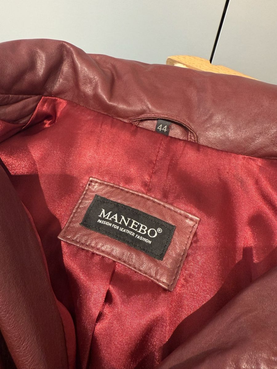 Manebo Jacken: Manebo Lederjacke, bordeaux, Echtleder – Gebraucht aus Niederweningen von ScaredyCat 3