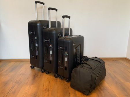 Reiseset 4-teilig TSA Polypropylen Koffer Weekender NEU