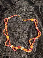Orange Millefiori Halskette