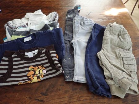 Lot-1 de 19 vêtements 68 hiver garçon