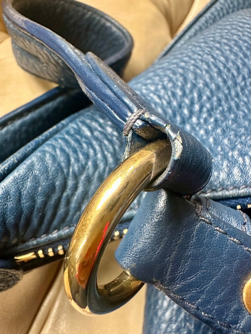Prada Borse da donna: PRADA Handtasche Leder marine – Usato da zürich venduto da goldklumpen 9