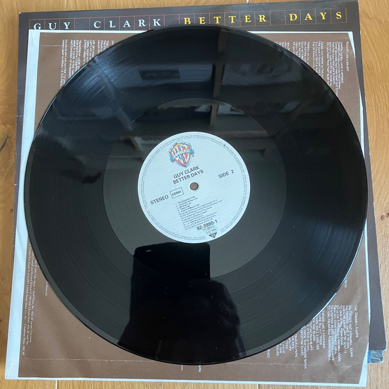 Vinyles: Guy Clark – Better Days – D'occasion à Altdorf UR par Metallic0 1