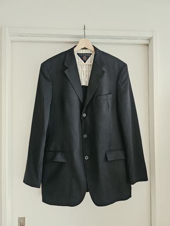 1990s Tommy Hilfiger Jacket in 44R (Large L-XL), 100%Wool