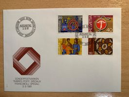 Sonderpostmarken 3.9.1981 Ersttagsstempel 3000 Bern 👌