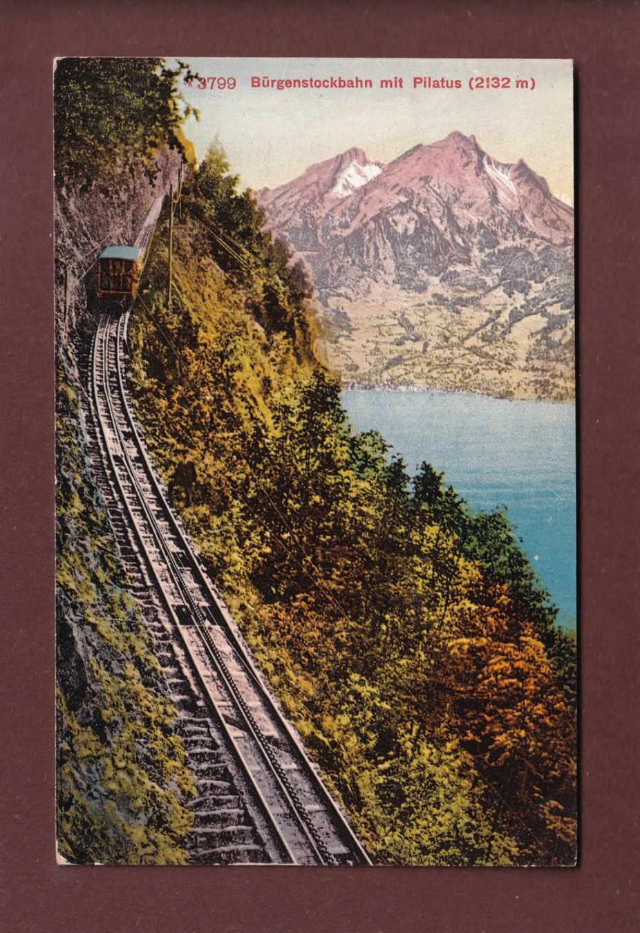 Cartoline postali: BÜRGENSTOCK-BAHN - Pilatus – Usato da Pully venduto da nicecards