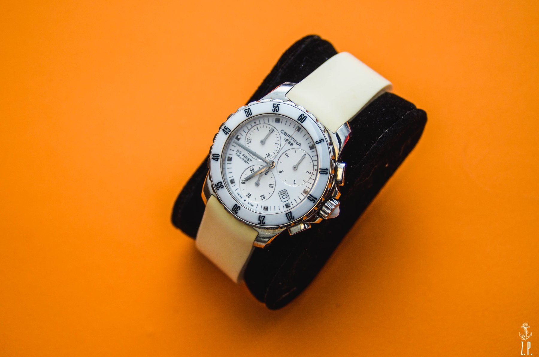 Certina Uhren: Certina DS First Ladies White Ceramic Lunette Chronograph – Gebraucht aus Boswil von ZPwatches 6