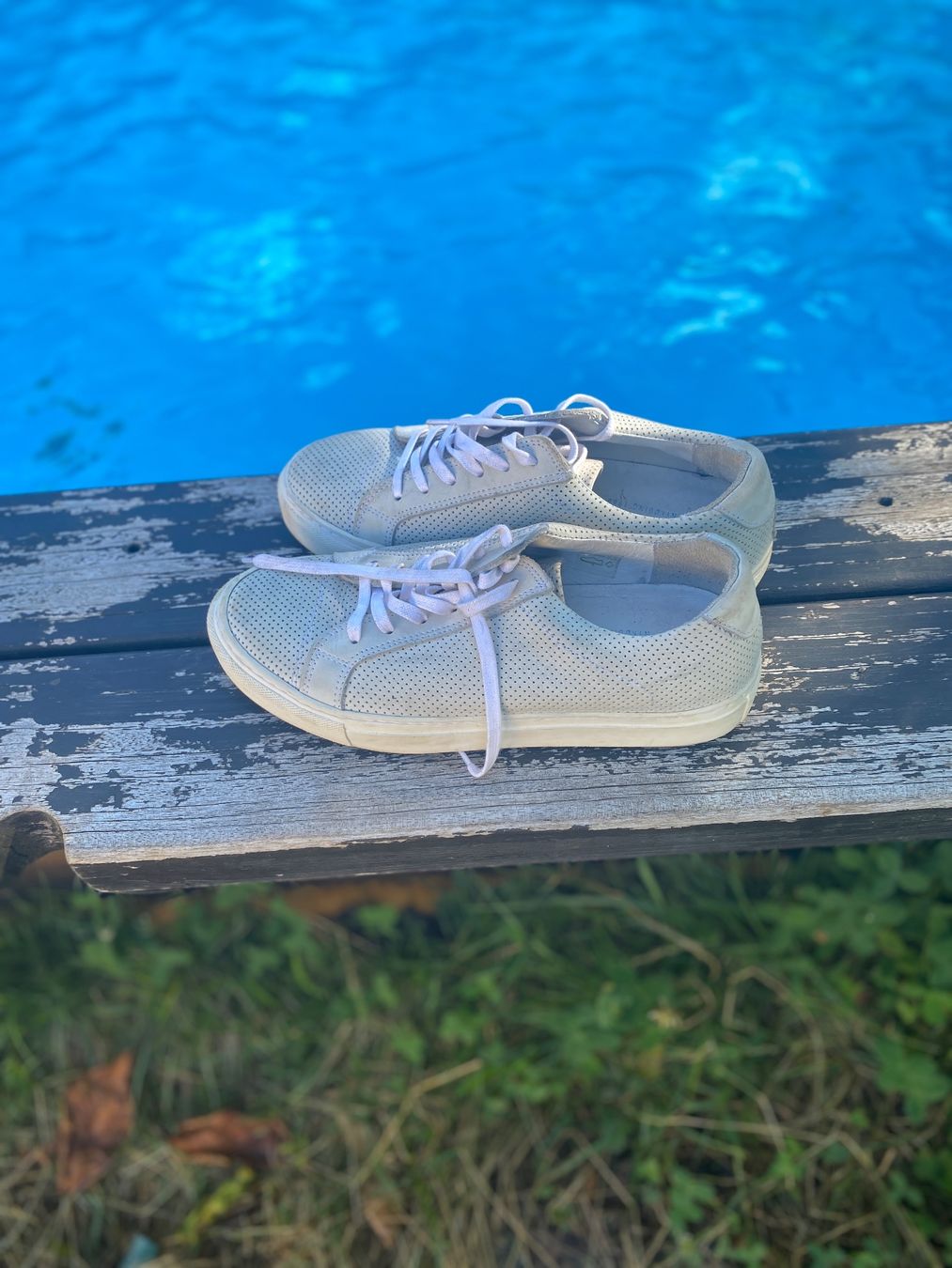 Scarpe da uomo: weisse Ledersneaker – Usato da Tesserete venduto da kerstin020 1