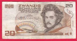 ZWANZIG SCHILLING NOTE, 1.10.1985