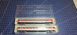 Fleischmann Personenwagen DB rot-weiss spur N